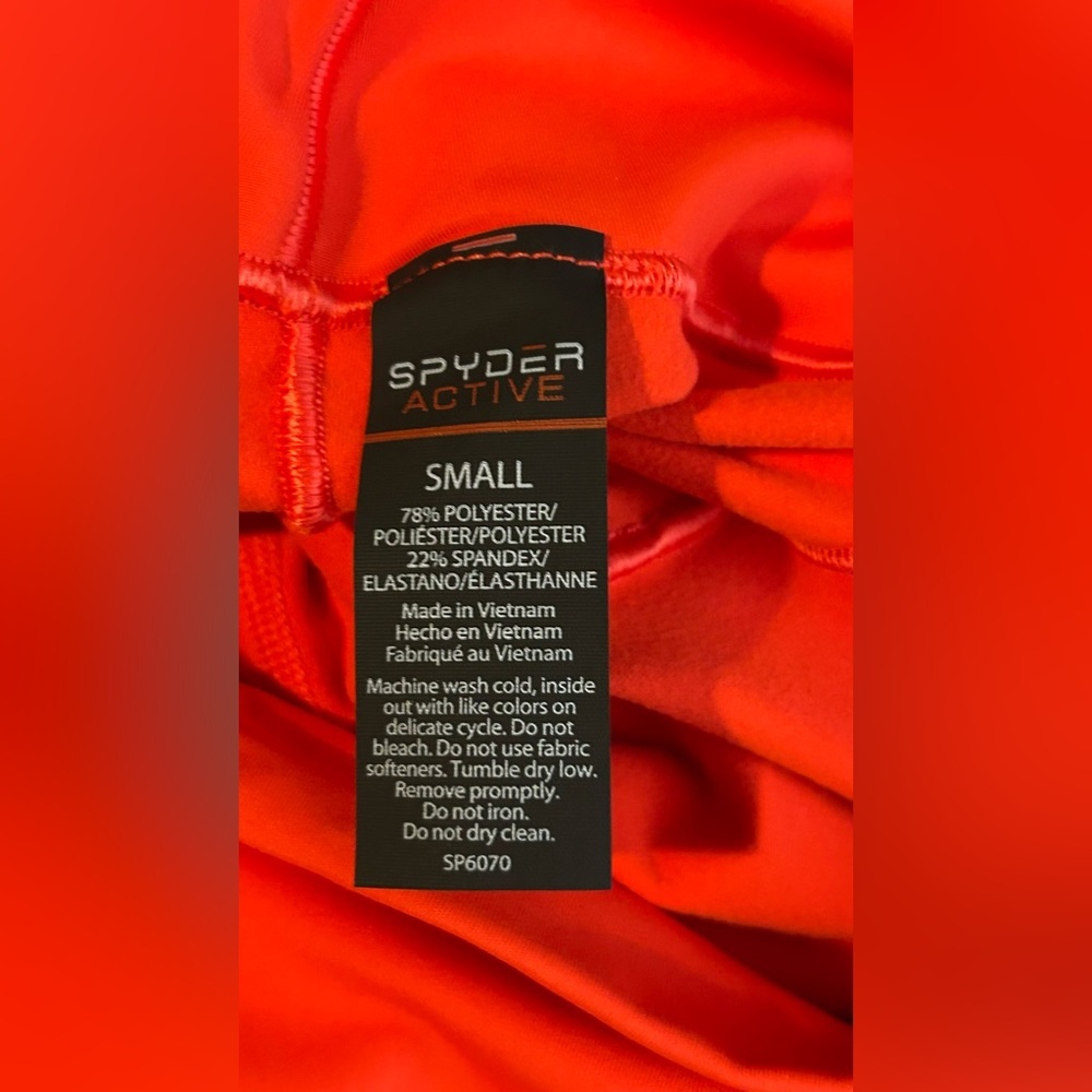 Spyder Vibrant Red Leggings Size Small - Picture 6 of 6